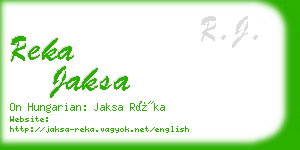 reka jaksa business card